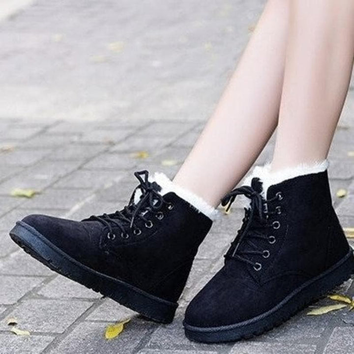 Victoria’s Cozy Lace-Up Ankle Boots