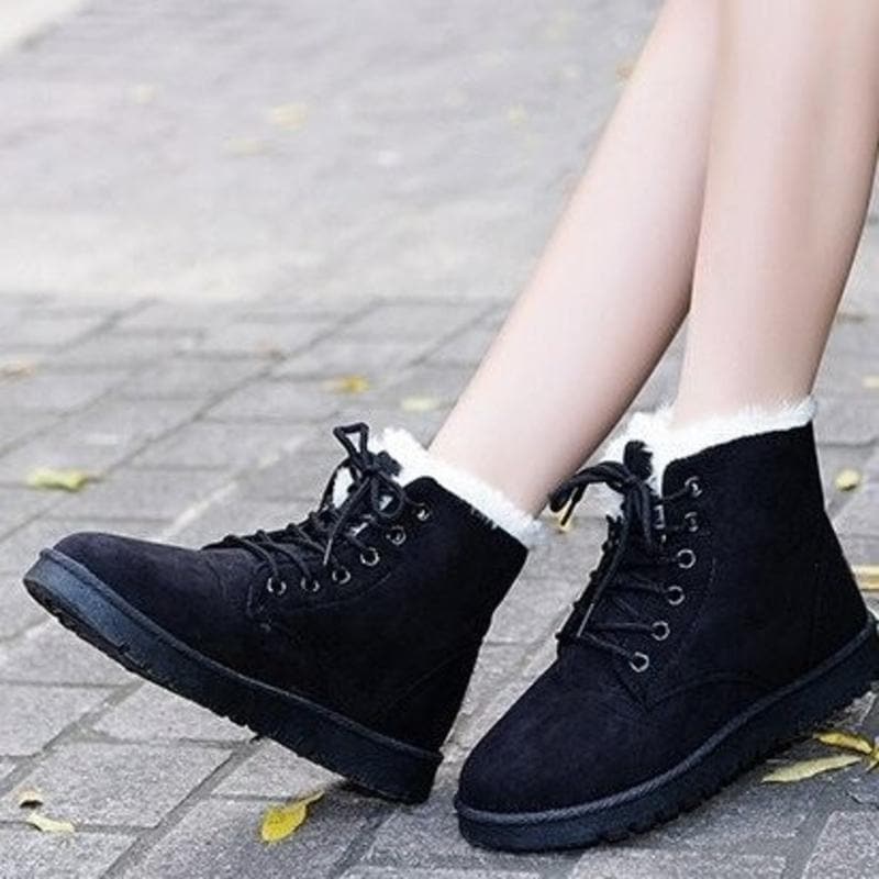 Victoria’s Cozy Lace-Up Ankle Boots