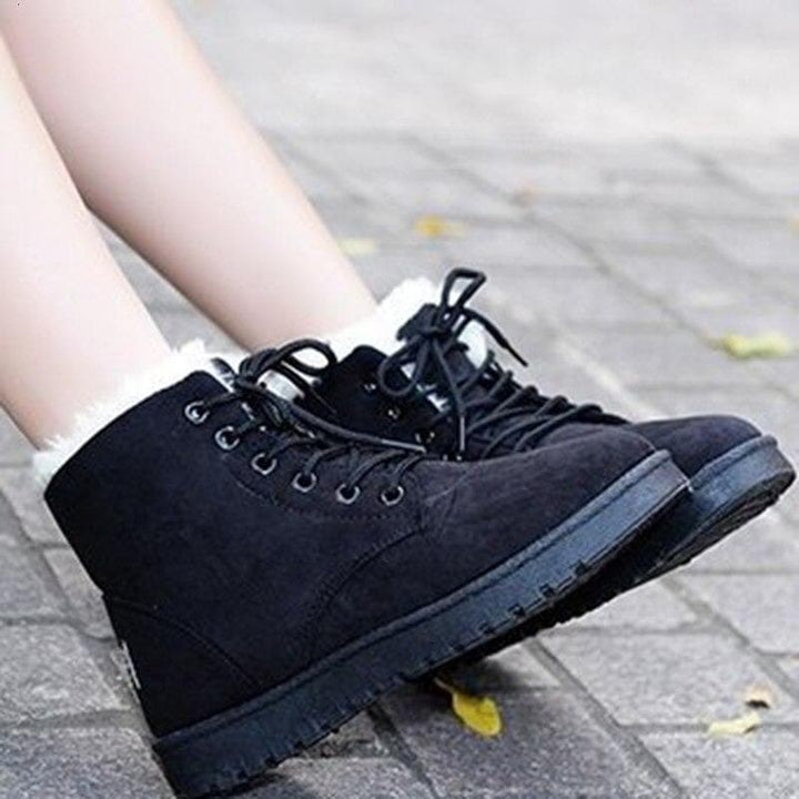 Victoria’s Cozy Lace-Up Ankle Boots