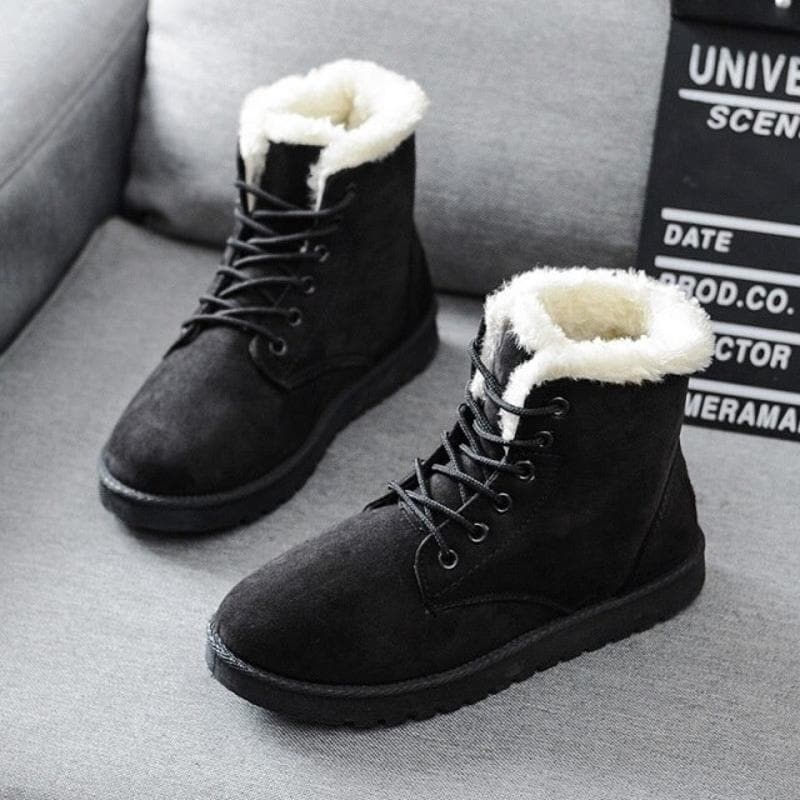 Victoria’s Cozy Lace-Up Ankle Boots