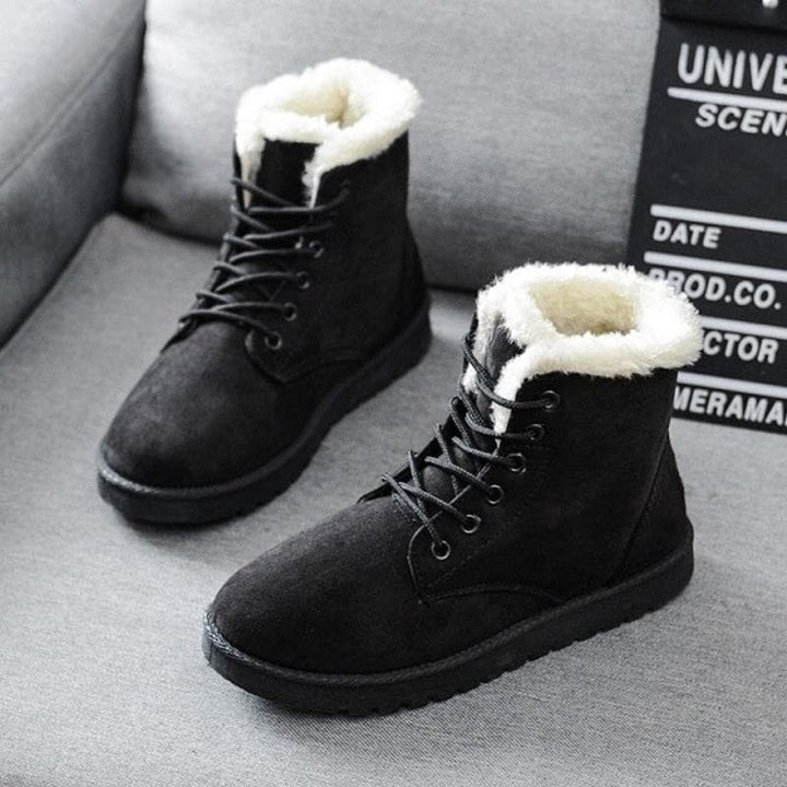 Victoria’s Cozy Lace-Up Ankle Boots