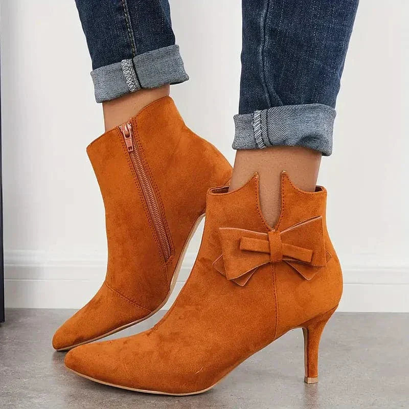 Victoria’s Elegant Bow Stiletto Ankle Boots