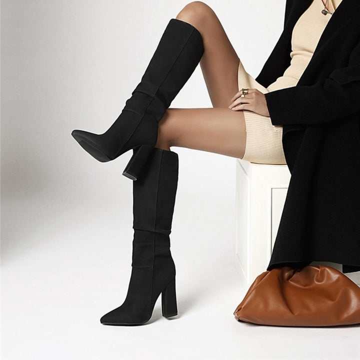 Victoria’s Slouchy Knee-High Pointed Toe City Boots