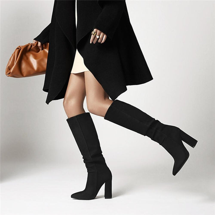Victoria’s Slouchy Knee-High Pointed Toe City Boots