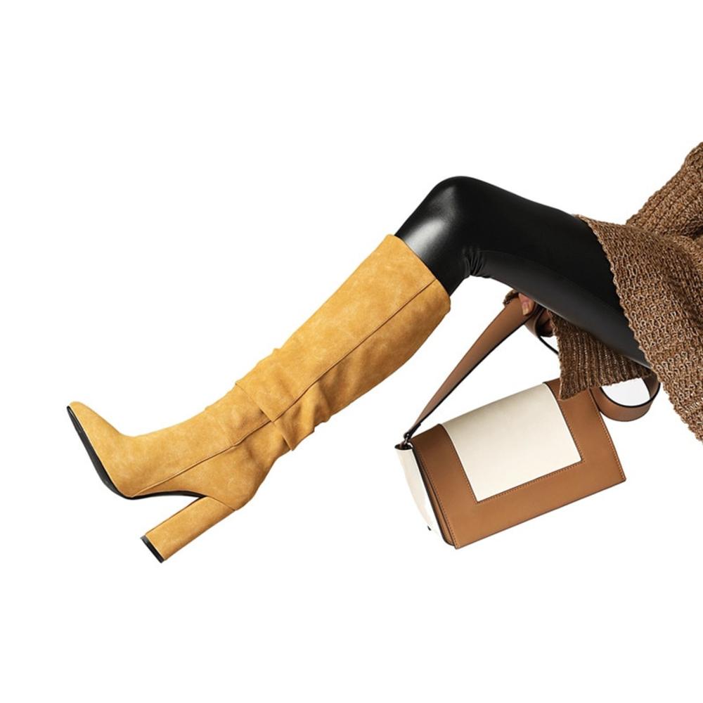 Victoria’s Slouchy Knee-High Pointed Toe City Boots