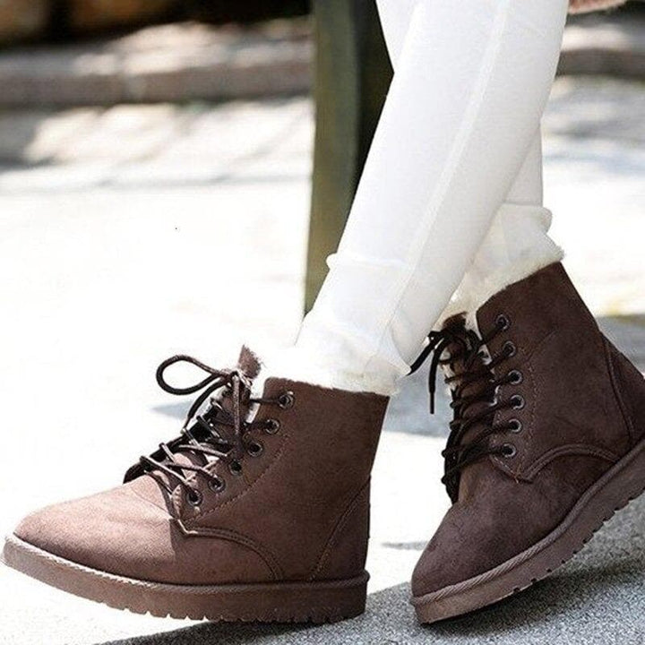 Victoria’s Cozy Lace-Up Ankle Boots