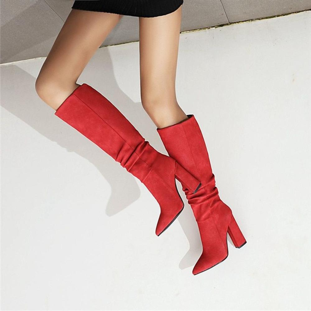 Victoria’s Slouchy Knee-High Pointed Toe City Boots