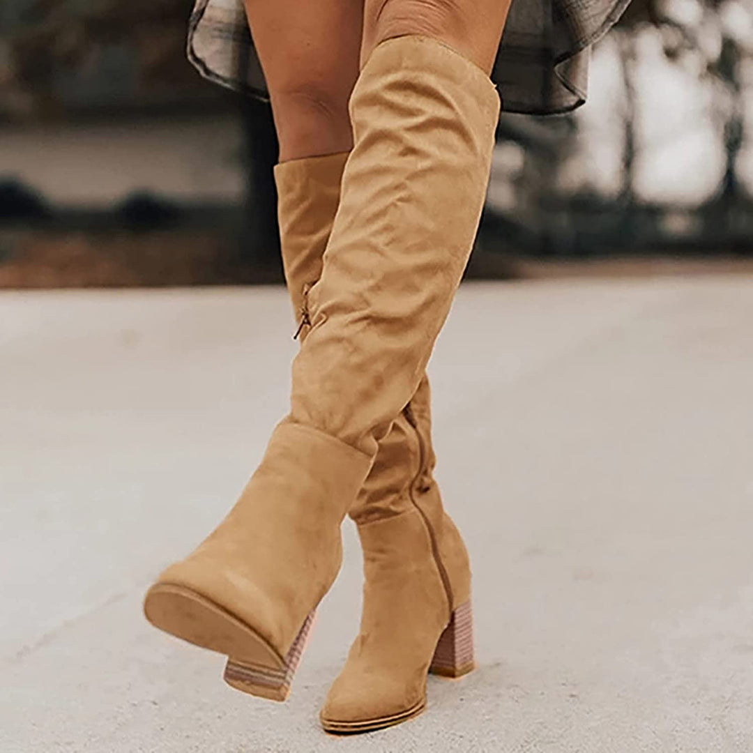 Victoria’s Classic Suede Knee-High Boots