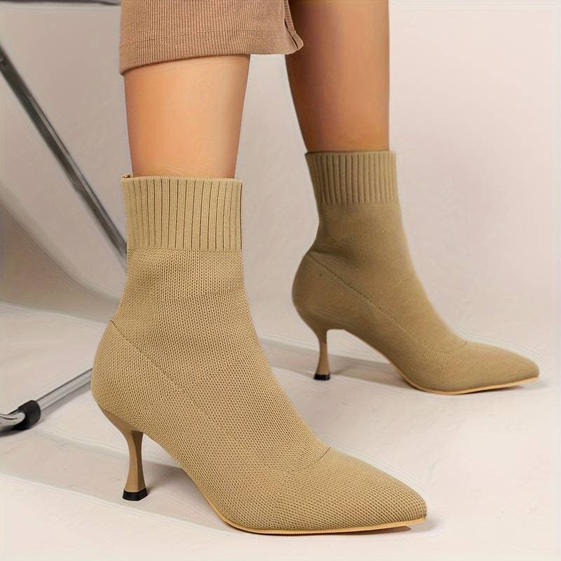 Victoria’s Elegant Knit Stiletto Boots