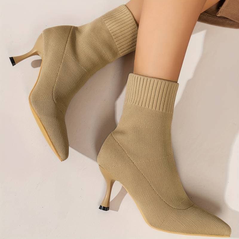 Victoria’s Elegant Knit Stiletto Boots