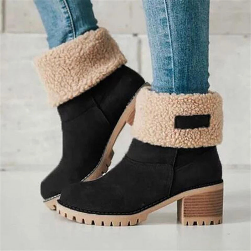 Victoria’s Faux Suede Winter Fur-Lined Boots