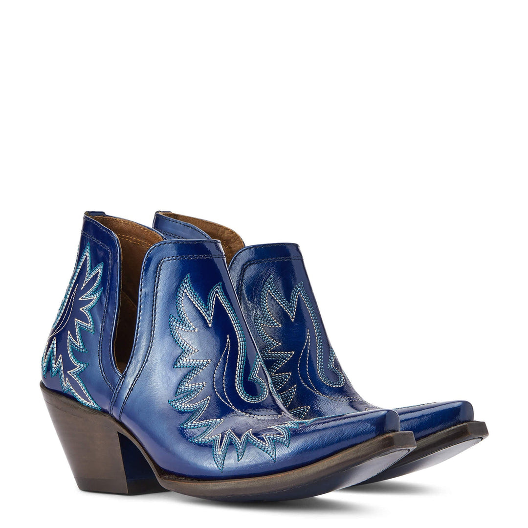 Victoria’s Boho Western Embroidered Ankle Boots