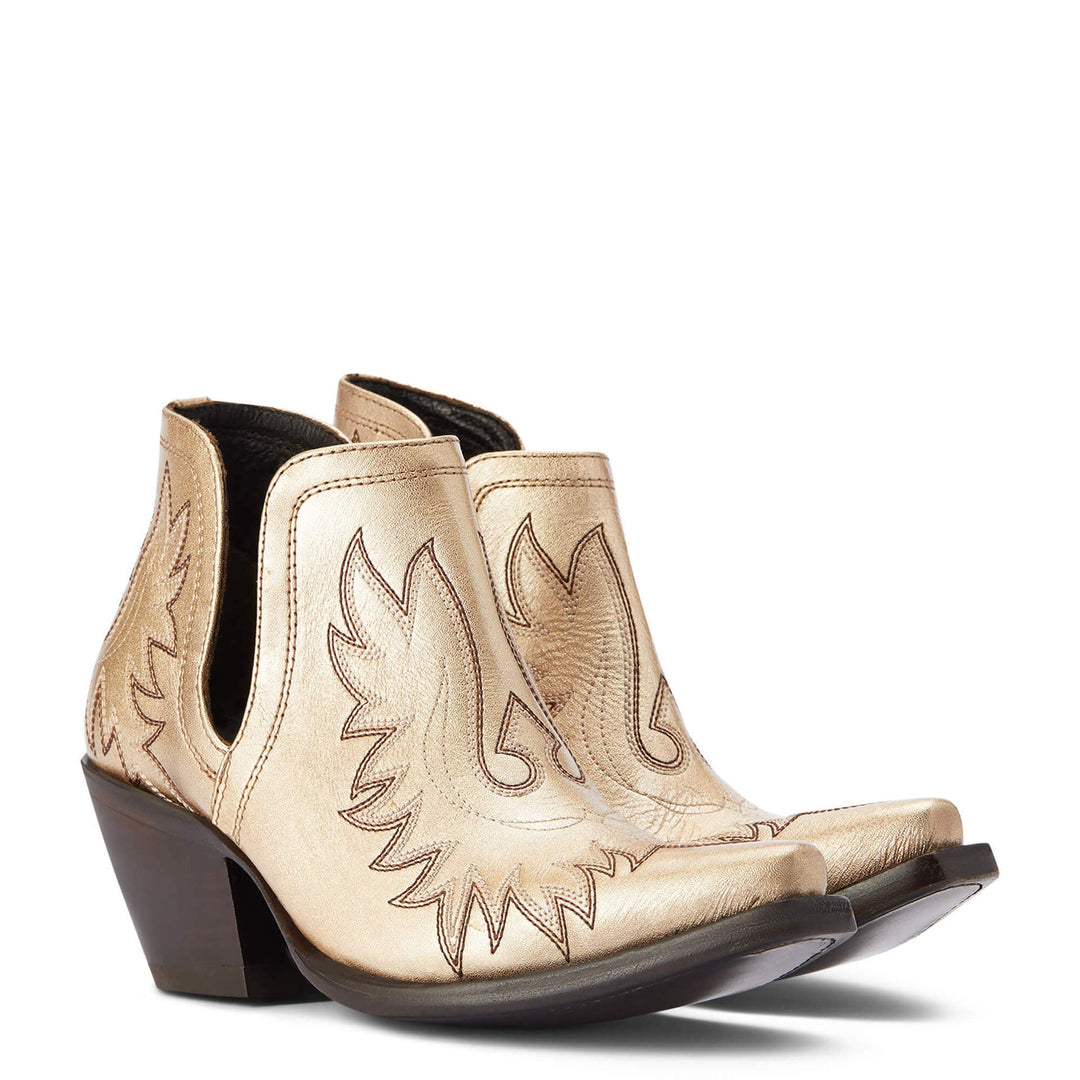 Victoria’s Boho Western Embroidered Ankle Boots
