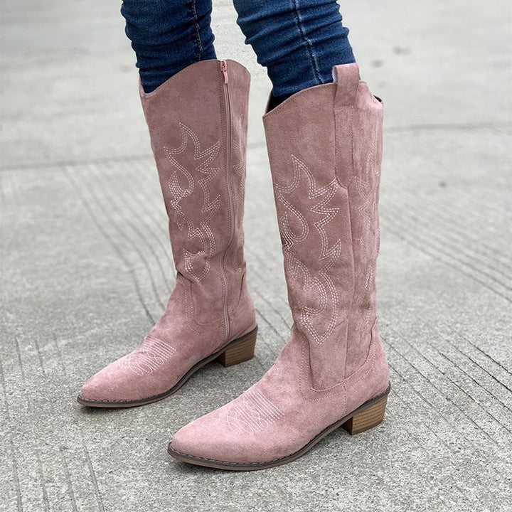 Victoria's Embroidered Western Tall Boots