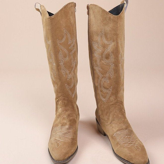 Victoria's Embroidered Western Tall Boots