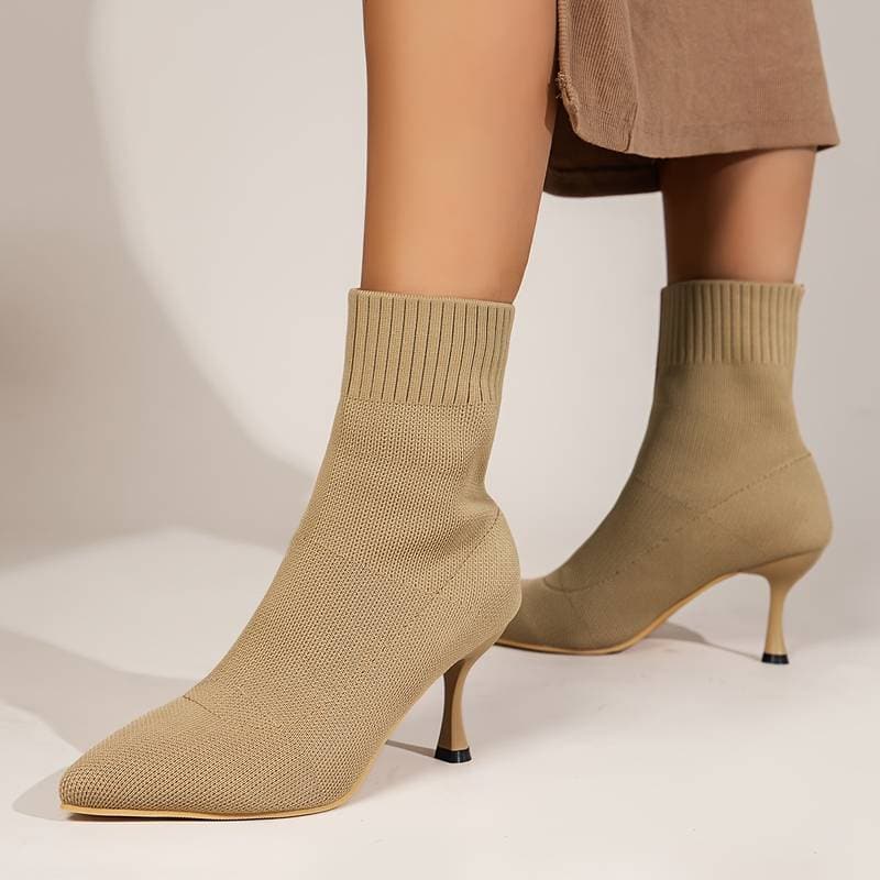 Victoria’s Elegant Knit Stiletto Boots