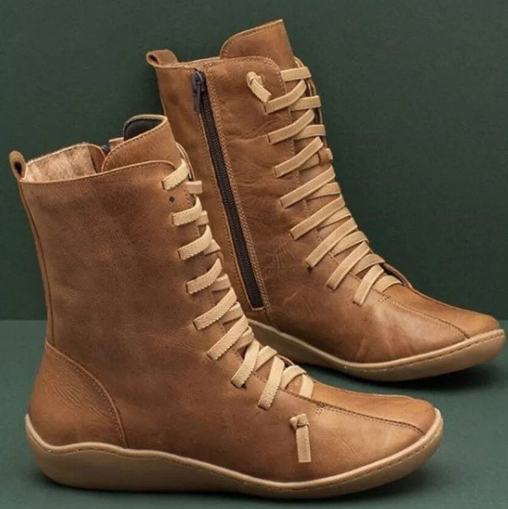 Victoria’s Everyday Lace-Up Leather Boots