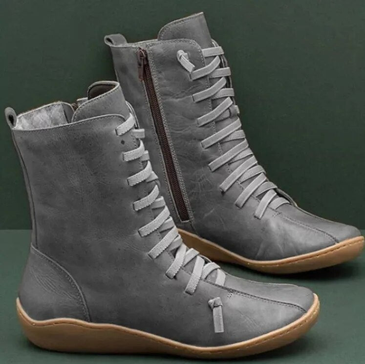 Victoria’s Everyday Lace-Up Leather Boots