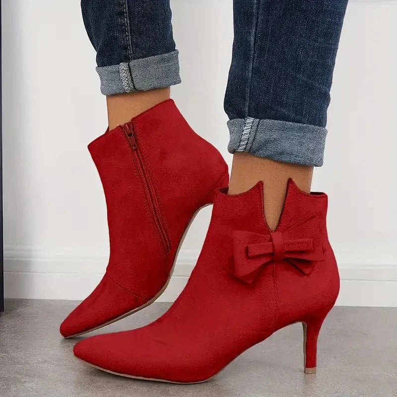 Victoria’s Elegant Bow Stiletto Ankle Boots