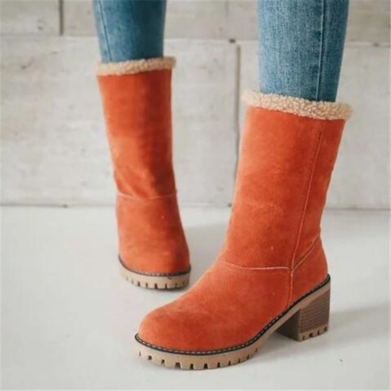 Victoria’s Faux Suede Winter Fur-Lined Boots