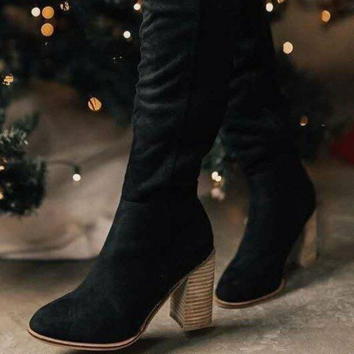 Victoria’s Classic Suede Knee-High Boots