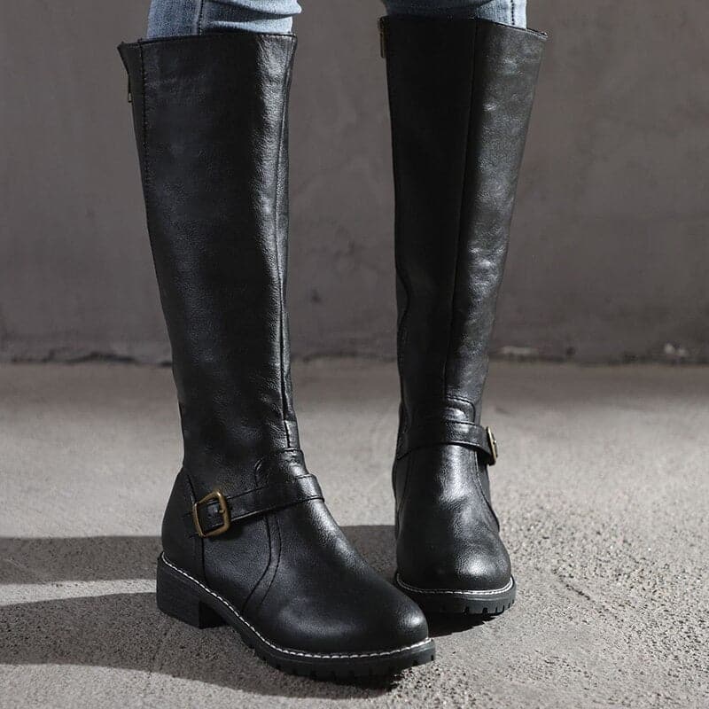 Victoria’s Classic Buckle Knee-High Boots